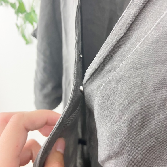 River + Sky grey short sleeve tie waist jumpsuit - Picture 5 of 9